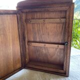 Small walnut key cabinet