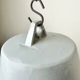 Grey Industrial Cast Aluminium Pendant Lamp, 1980s