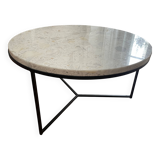 Side table stone top