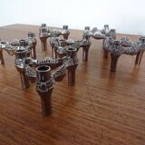 Candleholders by Ceasar Stoffi & Fritz Nagel for BMF, 1960s, Set of 6
