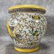 Pot/Cachepot. Italian Renaissance Majolica ceramic. Asiatic style