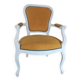 Louis XV style cabriolet armchair