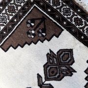 Handmade vintage Persian Gabbeh rug 128cm x 211cm, 1970s