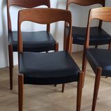 Ensemble de 4 chaises style scandinave