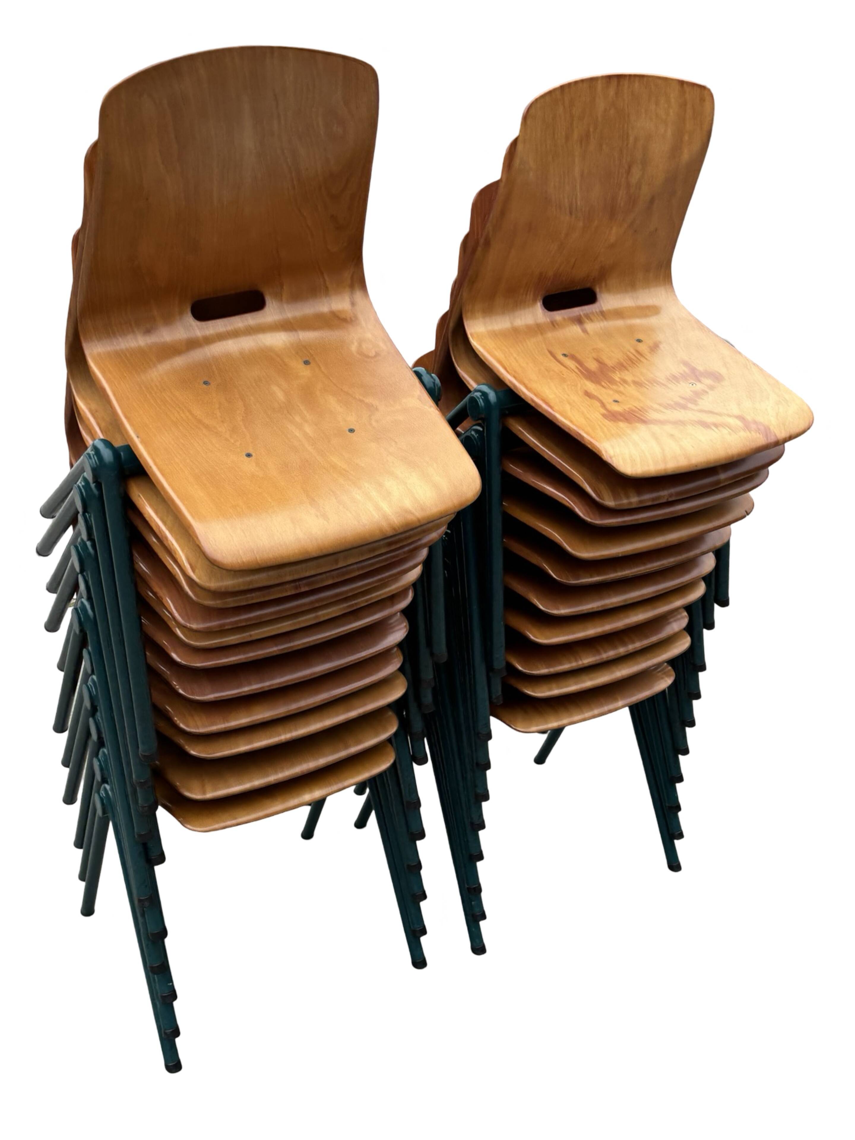 Vintage Dining Chair Industrial Pagwood from Woodmar 70's Design