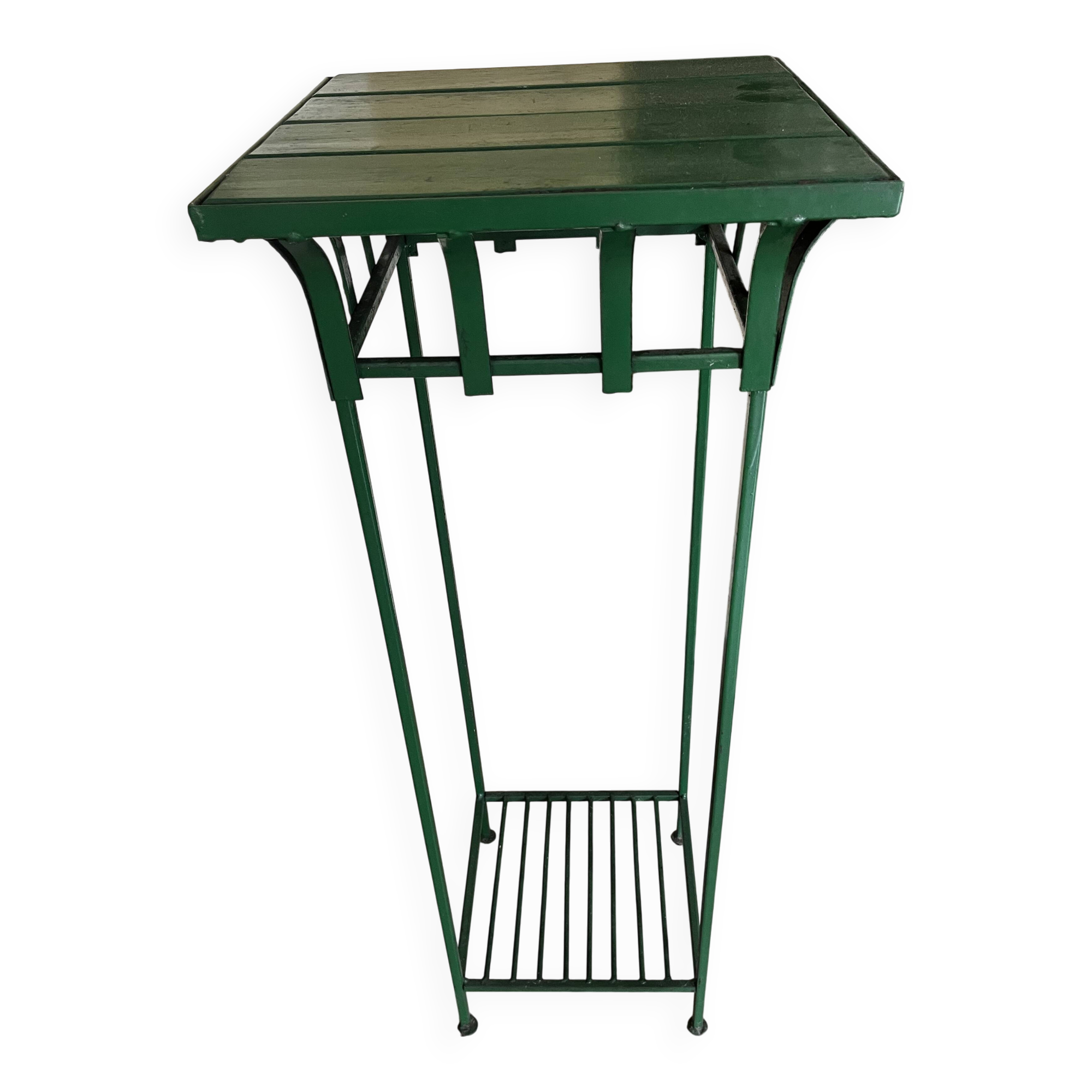 Metal and wood console table