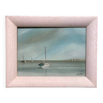 Painting on canvas signed serot