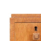 Vintage Art Deco Oak Corner Desk