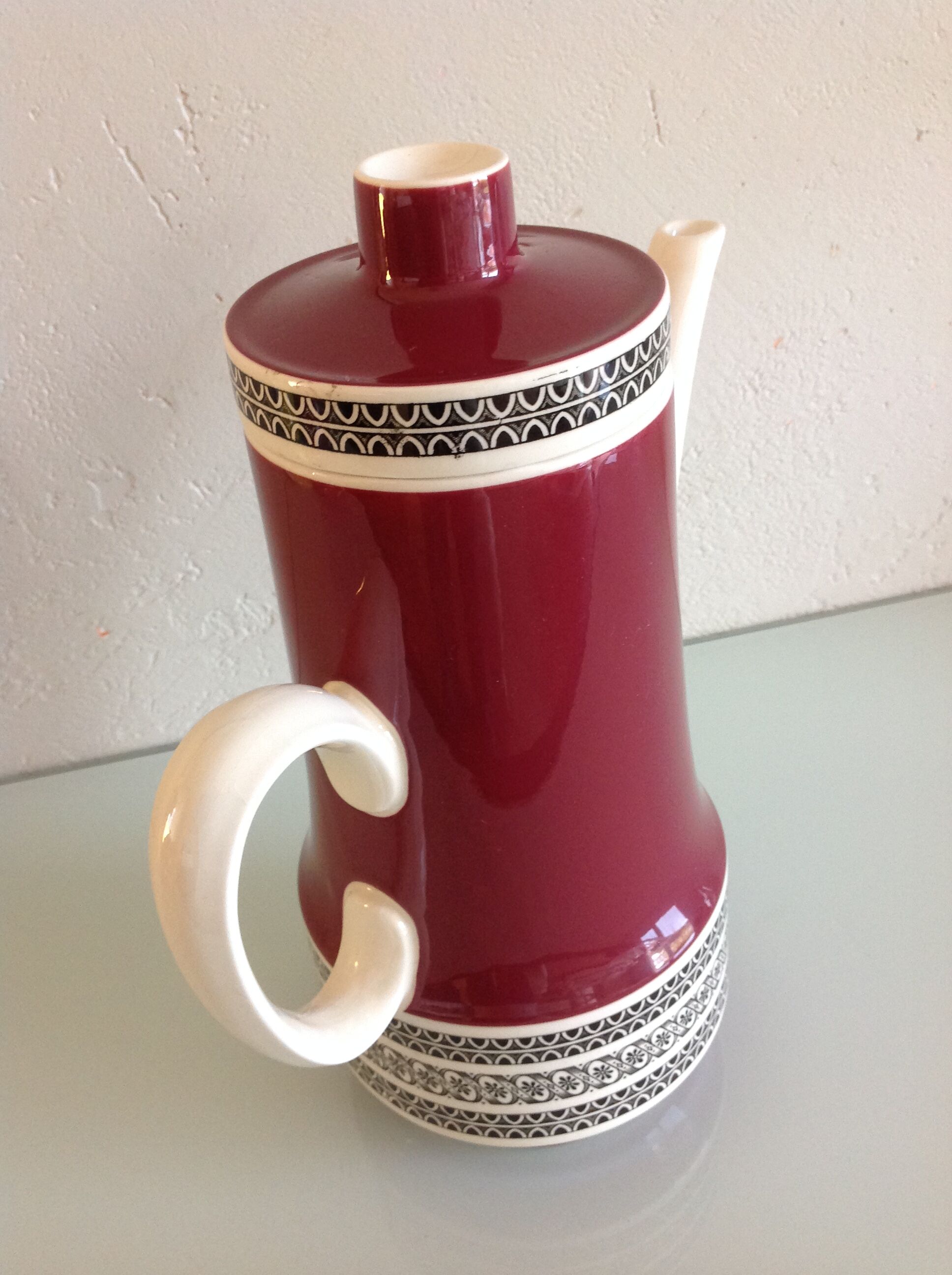 Rubin décor coffee maker by Villeroy & Boch / vintage 50s-60s