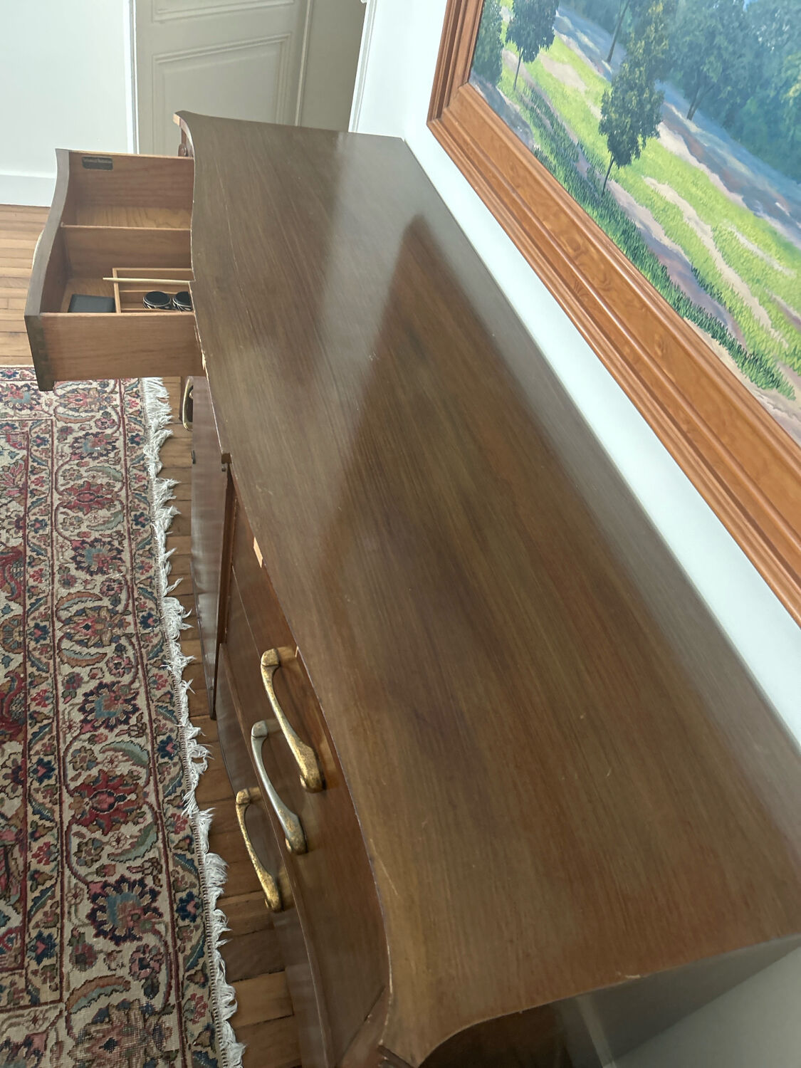 Vintage wooden commode in Louis XV style – Albano Company (New York)