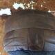 Pouf en cuir patchwork