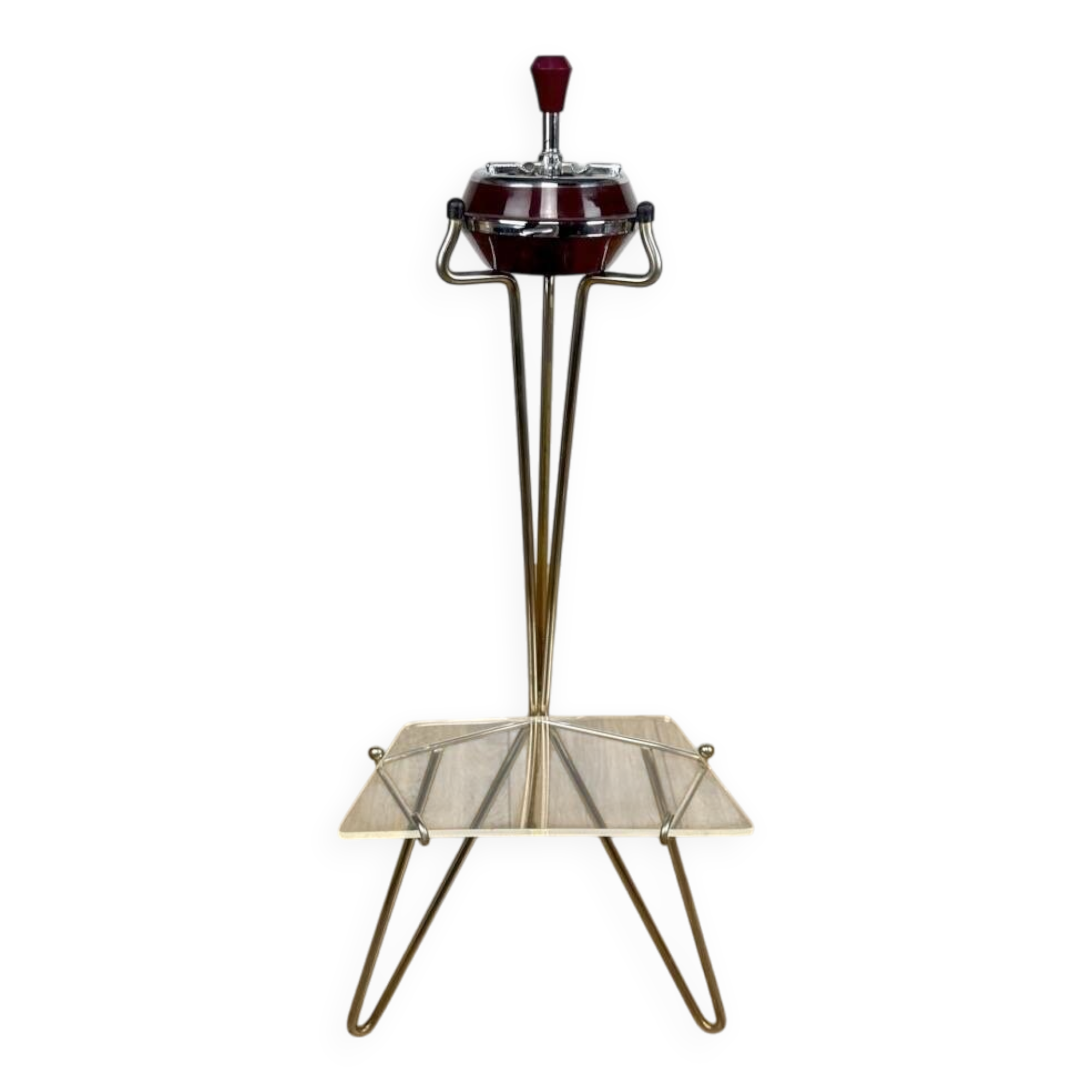 Cendrier sur pied graphique, milieu XXème