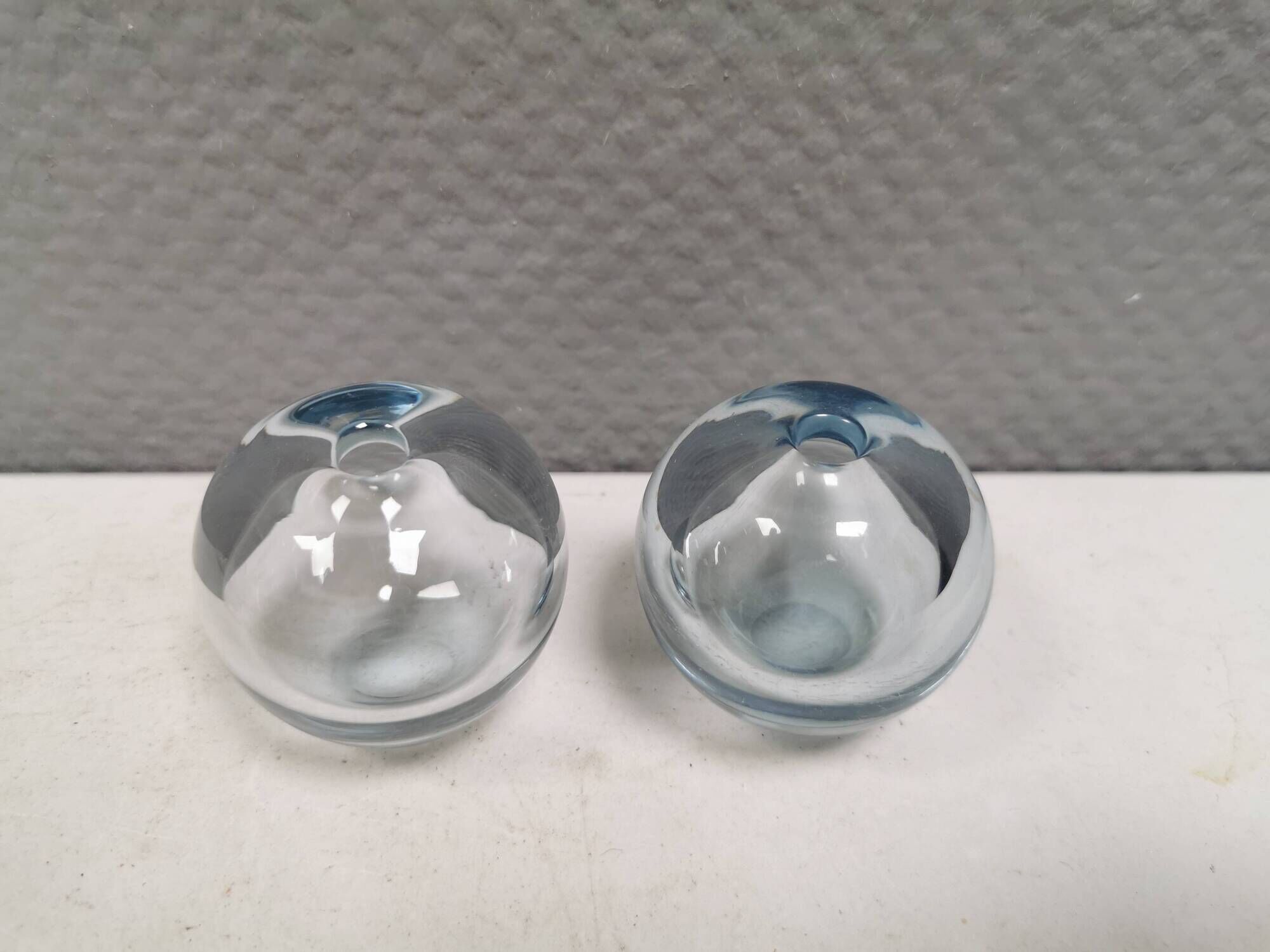 Two small "Rondo" ball vases by Per Lütken for Holmegaard Glassworks 1961