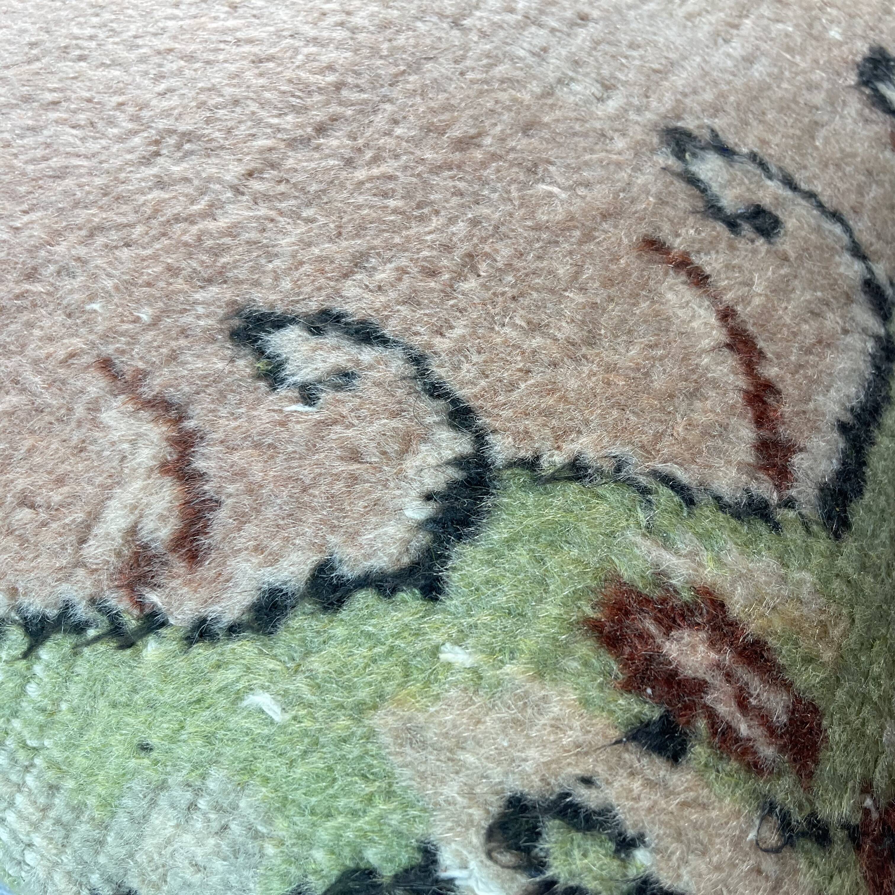 Vintage turkish hand knotted cushion cover , 45 x 45 cm