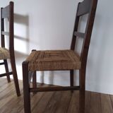 Pair of rope chairs brutalities.