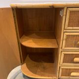 Rattan sideboard, year 70