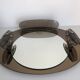 Lupi Crystal Luxor Mirror with 2 integrated wall lights and shelf