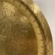 Golden brass tray