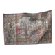Vintage tapestry in Aubusson style. Hunting return.