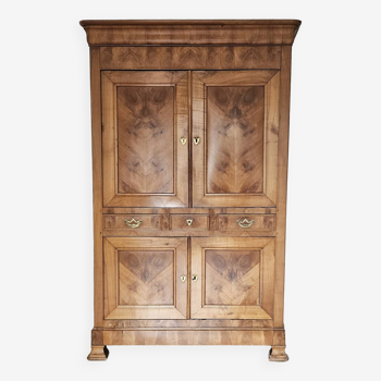 Empire linen cabinet, vintage, late 19th century.