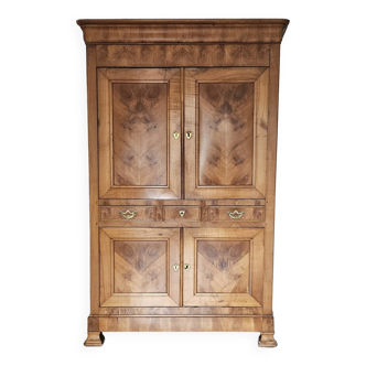 Empire linen cabinet, vintage, late 19th century.