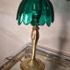 Lampe bronze doré  ciselé  ,art nouveau  ,art deco avec jolie tulipe  original 33x15  electricité ok