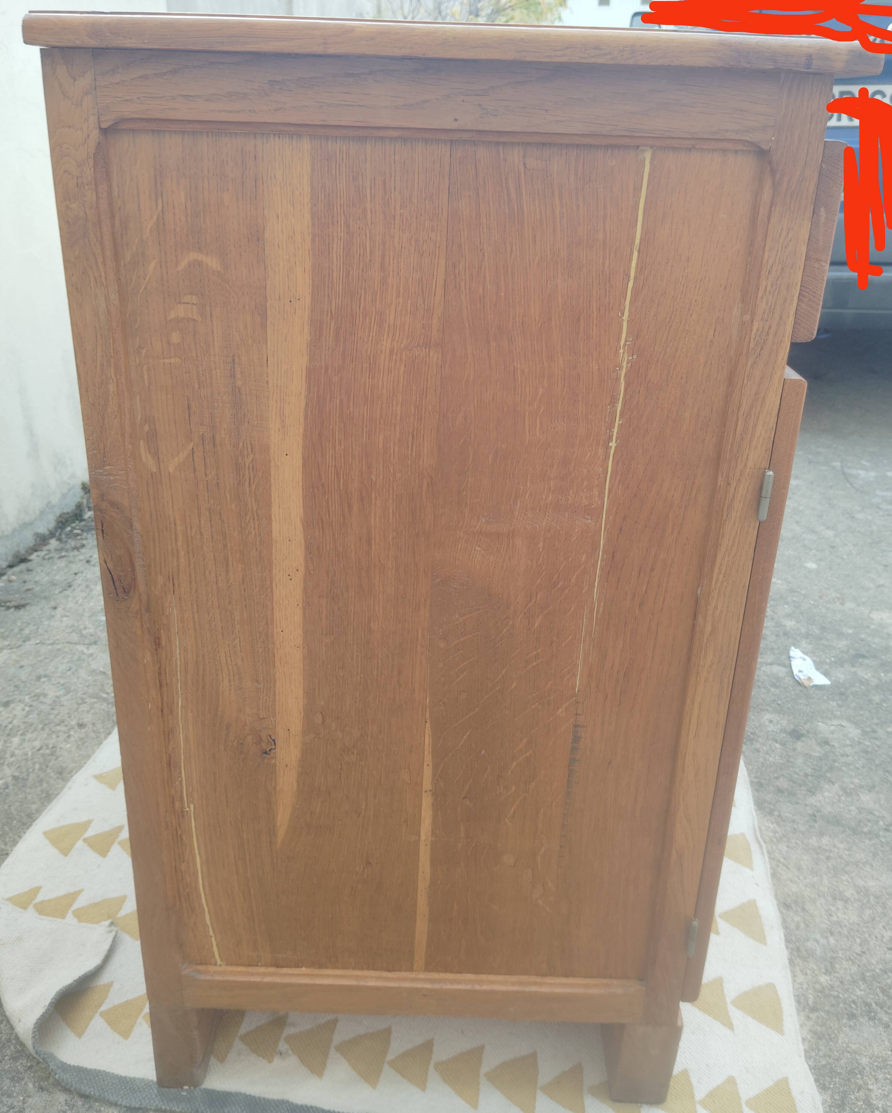 "Mado/Parisien" solid oak sideboard