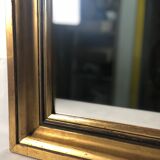 Rectangular mirror in gilded wood 54 x 44 cm
