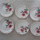 12 assiettes anciennes plate et creuse HBCM Creil Montereau Luxeuil œillets