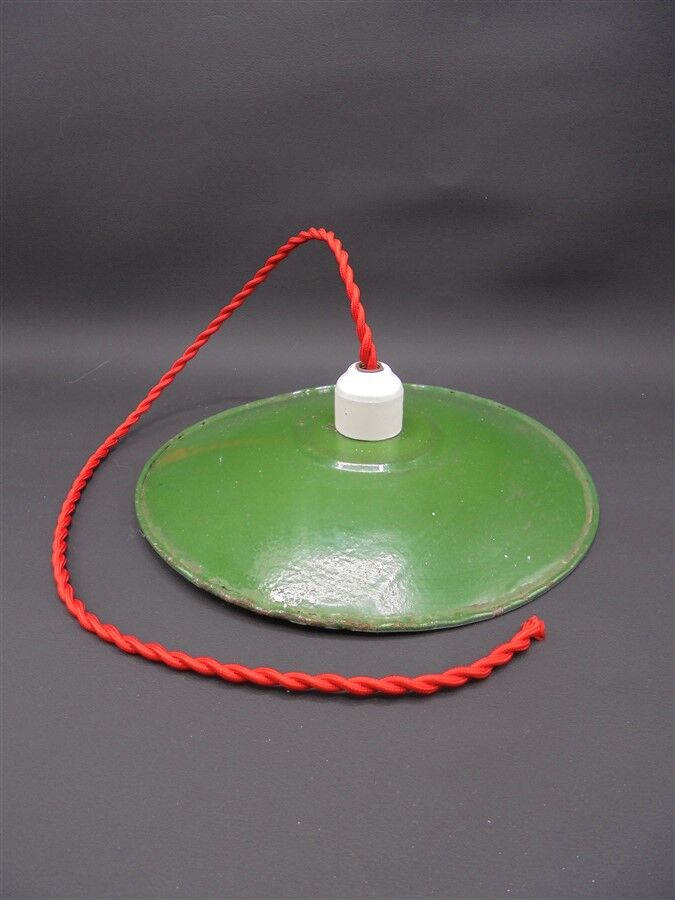 Green enamelled steel hanging