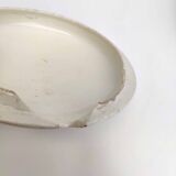 Porcelain soup tureen with heron and bamboo decor