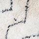 Moroccan Berber carpet Marmoucha with black zigzags 1.48x1.10m
