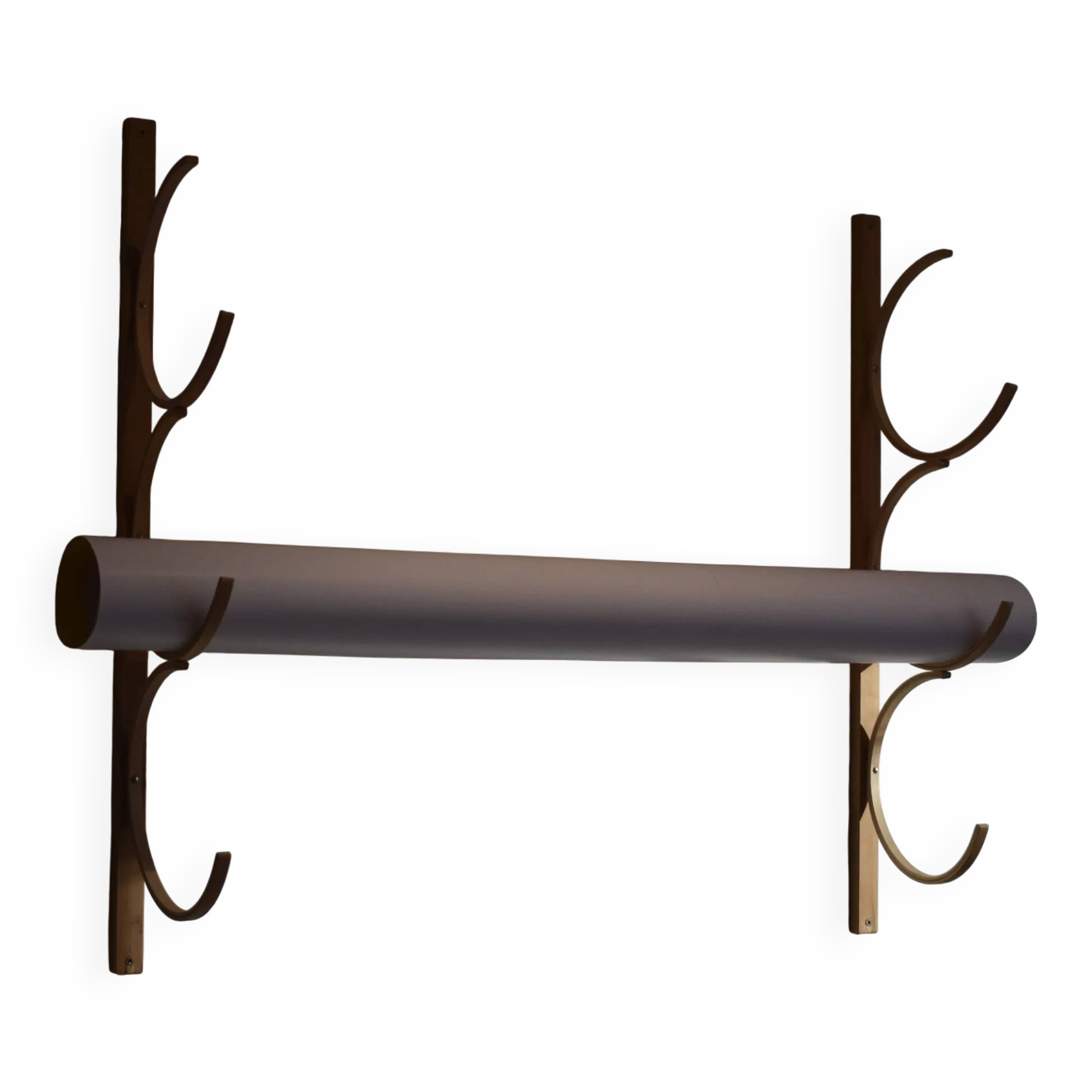 Swedish wooden wall-mounted drawing rack