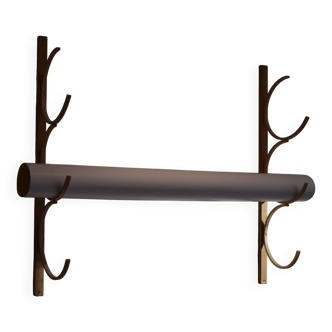 Swedish wooden wall-mounted drawing rack