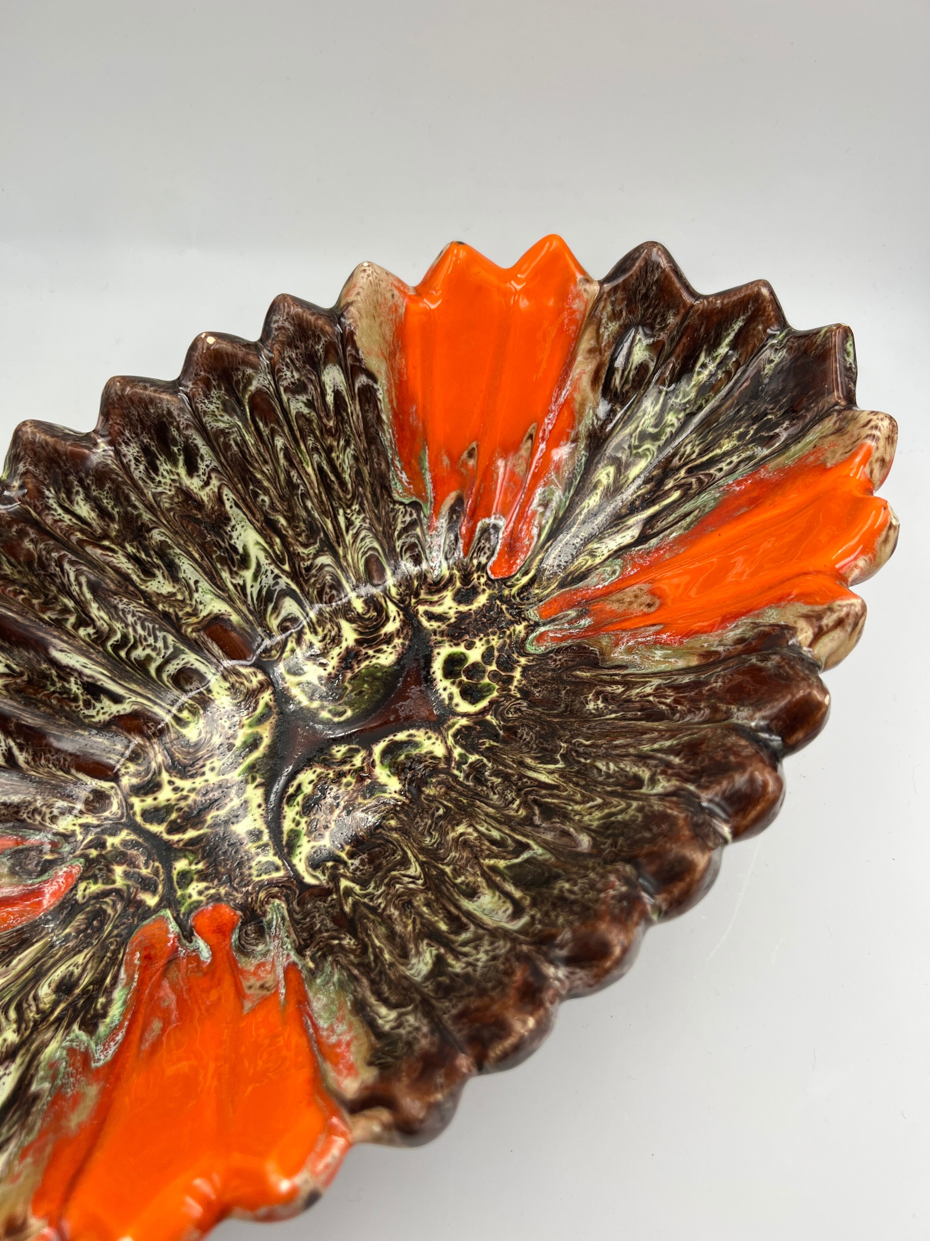 Vallauris orange fruit platter