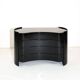 Curved black vintage commode "Aiace" by Benatti, Italy, 1970s