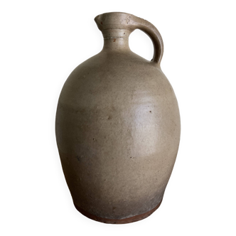 Jarre de ferme en terre cuite poterie ventrue 1950