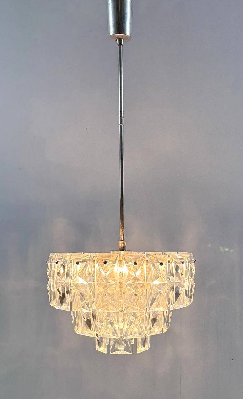 Mid-century chandelier/ceiling lamp by Kinkeldey, Germany, 1970s.