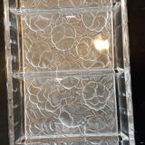 Art deco glass top