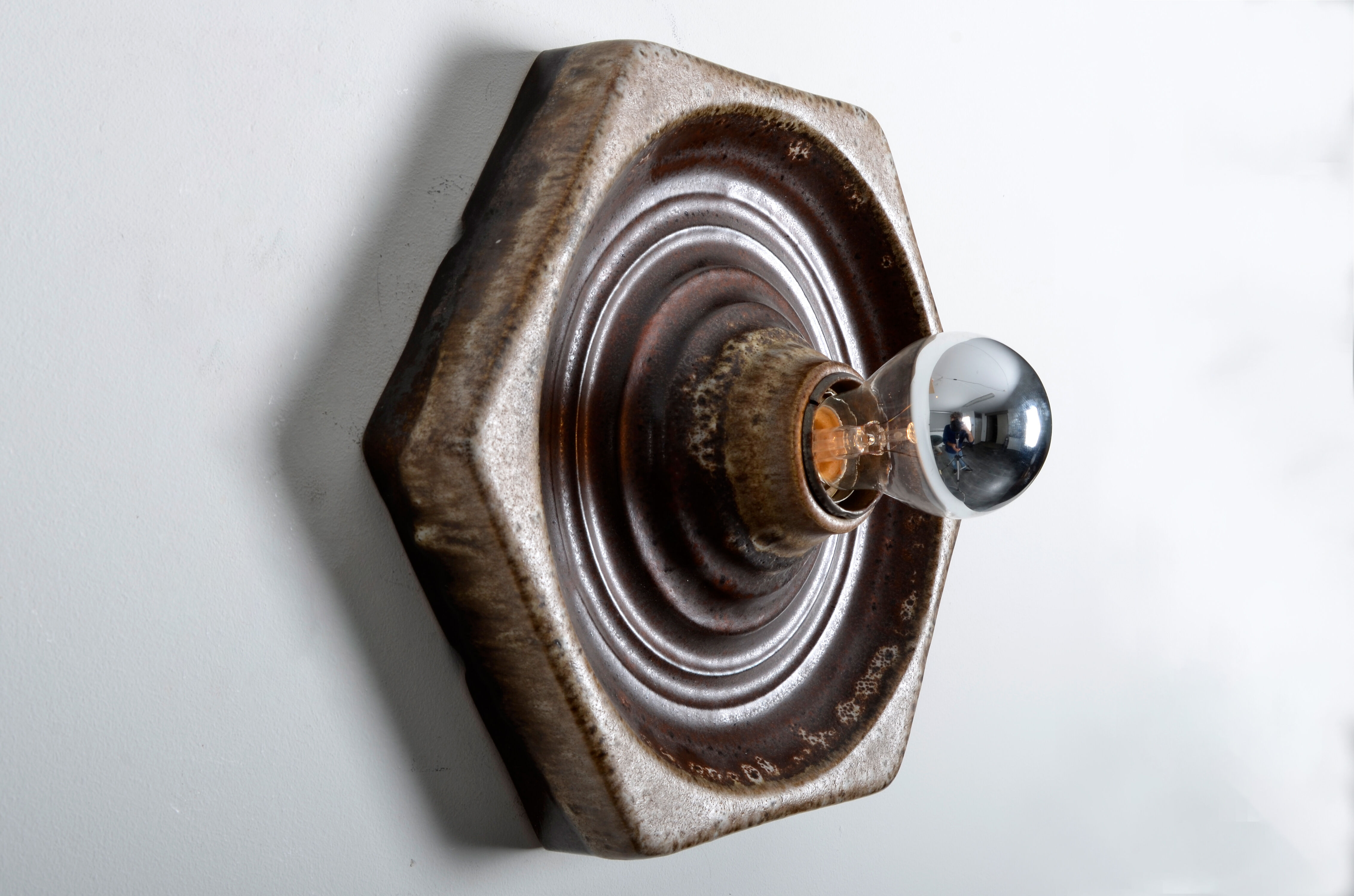 Fat Lava sconce from Hustadt Leuchten, 1970s