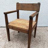 Suite of four mulched table chairs