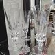 12 Saint-Louis Guernesey model champagne flutes in cut crystal