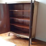 Louis XV-style curved wardrobe, Martin varnished