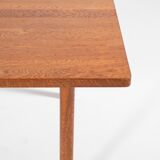 Table basse danoise en chêne massif, années 1960