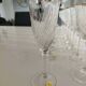 Crystal glassware set with decanter.