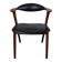 Teak chair with faux leather, model 49 by Erik Kirkegaard for Høng Møbelfabrik, Denmark, 1960.