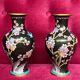 Pair of cloisonné vases.