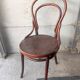 Curved wood bistro chair