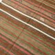 Tapis Kilim antique marron délavé 5x7, 136x195 cm, en laine nouée à la main