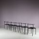 1980s Set of 6 “Café” dining chairs by Philippe Starck for Baleri, Italy